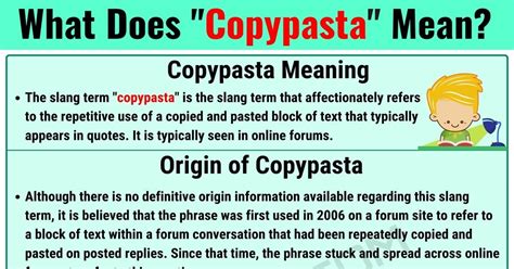 copypasta meaning|More.